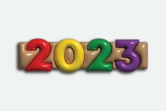 2023 New Year 3D Illustrator Design