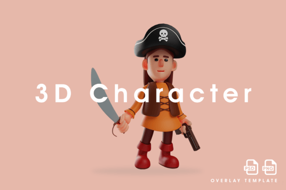 3D Cartoon Design Pirate Has Sword: A Strategic Tool for Creative Professionals and Marketers