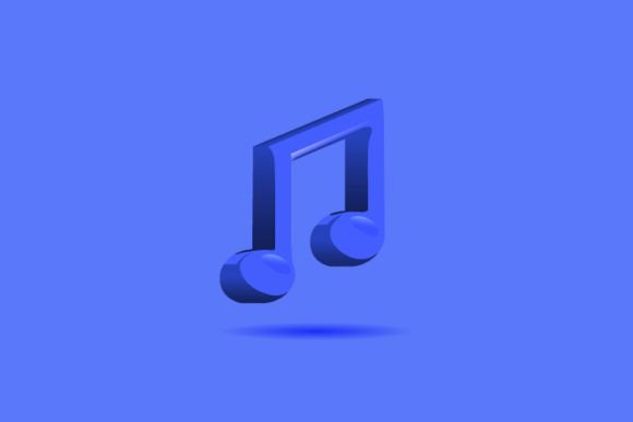 3D Music Design Vector Isolated for Creative Projects