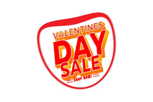 3D Text Design for Valentine’s Day Sale