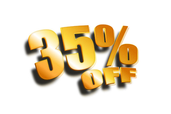 3D Text Design of 35 Off: A Creative Tool for Modern Projects