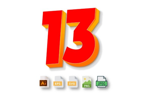 3D Text Design of Letter 13: A Comprehensive Overview for Designers and Content Creators