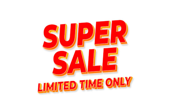 3D Text Design of Super Sale Limited Tim: A Practical Guide for Creative Use