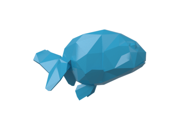 Bluefish 3D Lowpolygon Design for Creative Projects