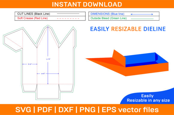 Boat Die Cut Template and 3D Boat Design: A Creative Tool for Custom Box Projects