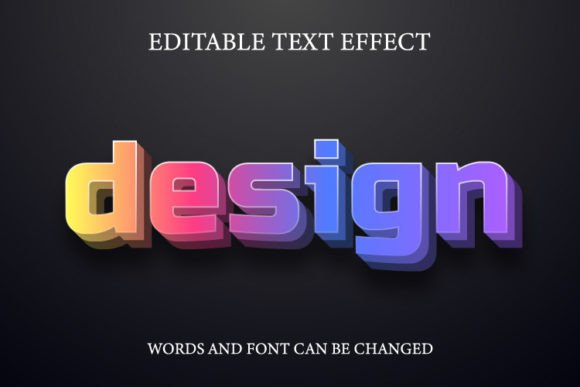 Design 3D Colorful Style Text Effect: Strategic Creativity for Modern Projects