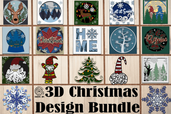 Enhance Your Holiday Projects with the 3D Christmas Design Bundle