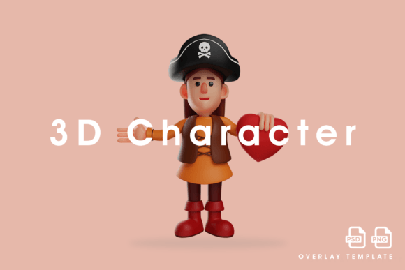 Exploring the Romantic Pirate 3D Cartoon Design: A Unique Blend of Charm and Adventure