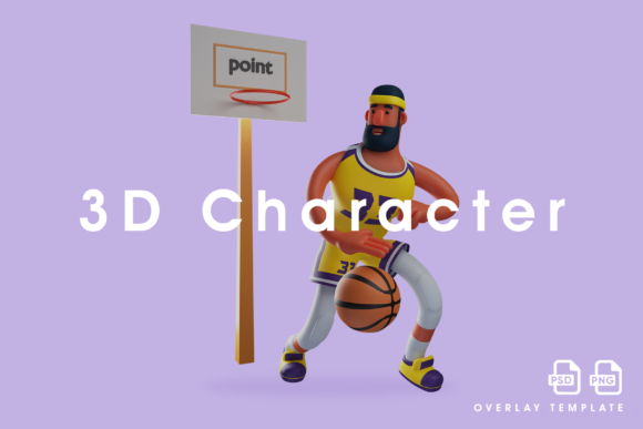 How to Use a Basketball Athlete 3D Cartoon Design in Creative and Professional Workflows