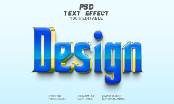 How to Use and Customize Design 3D Text Effect PSD Files with Smart Objects