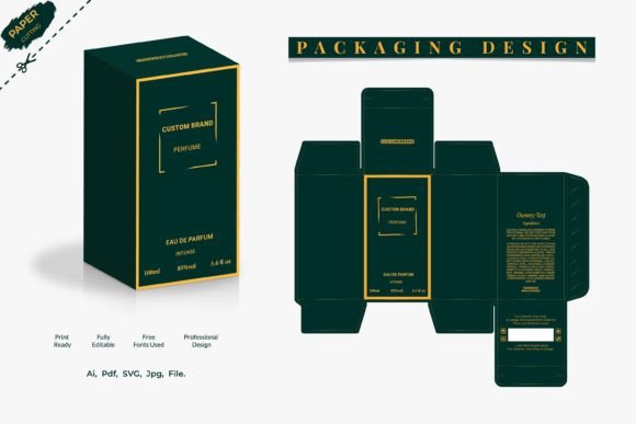 Luxury Perfume Packaging 3D Box Design