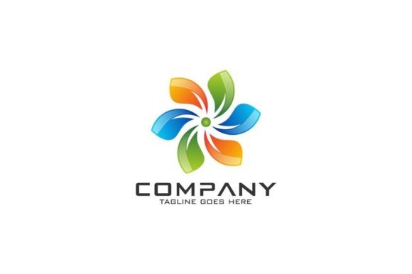 Modern and Colourful 3D Logo Design